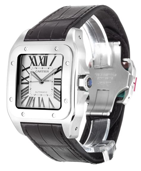 cartier santos 100 replica diamond|cartier anto 100 price.